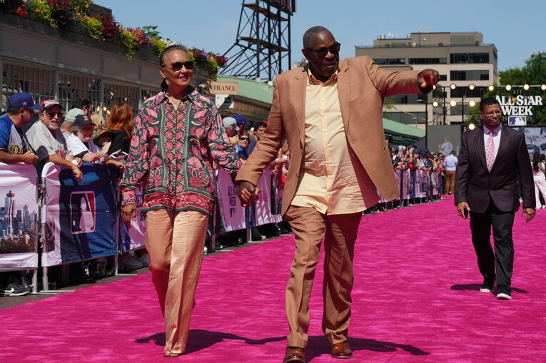 アストロズを率いるベイカー監督とメリッサ夫人（大谷の大ファン） ©Getty Images