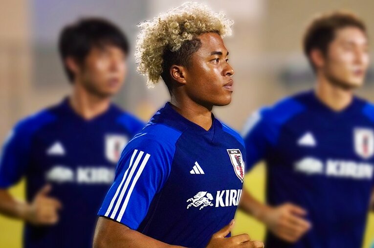 9月、U23アジア杯予選での藤田譲瑠チマ。パリ五輪切符獲得のために、さらなる成長を期待したい ／ photograph by Atsushi Iio