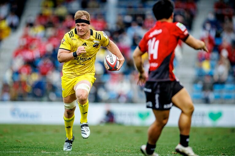 元オールブラックスのサム・ケインもサンゴリアス所属だが、人数制限のある「カテC」だ　©Kiichi Matsumoto