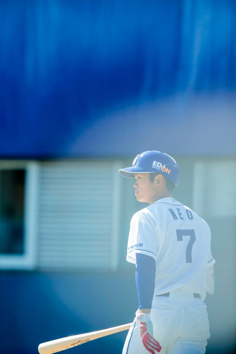 2019年3月、1年目の根尾　©Kiichi Matsumoto