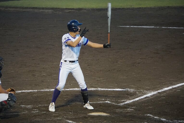 高橋佳佑の打席。兄は2018年甲子園準Vメンバーの高橋佑輔（現コーチ）　©Kei Nakamura