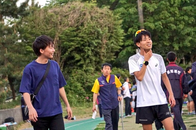 陸上からは離れていたが、神野との交流は続いていた田村　写真は本人提供