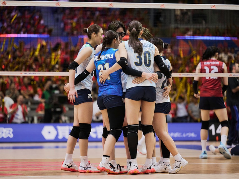 バレーボールネーションズリーグ 韓国戦　©︎Yuki Suenaga