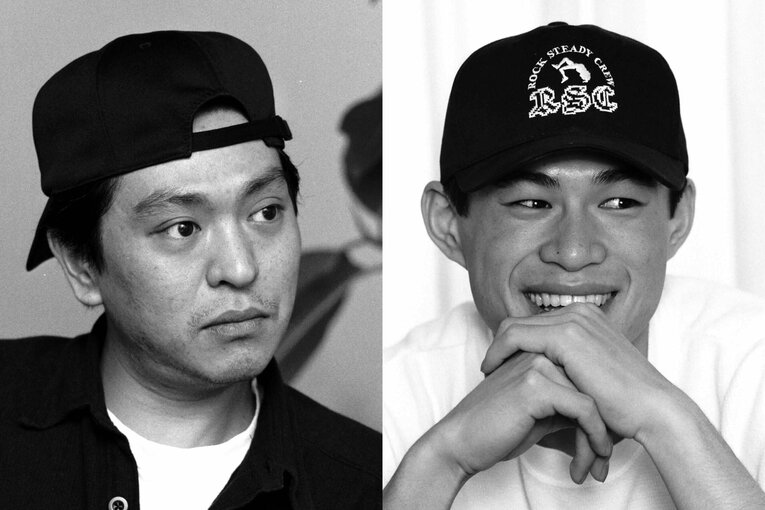 若き日の松本人志とイチロー。塙は両者を「誰も追いつけない存在」と形容した　©BUNGEISHUNJU