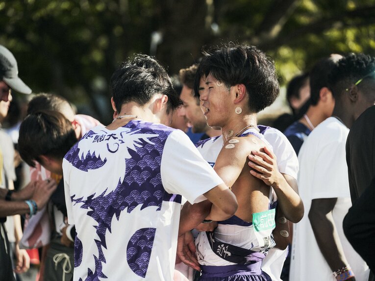 アンカーの山川は区間2位と奮闘したが　©Yuki Suenaga