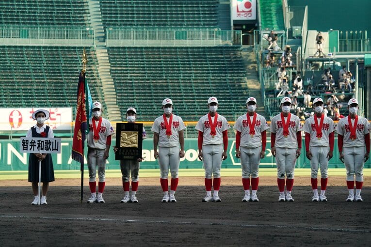 昨夏の甲子園を制した智弁和歌山　©︎Hideki Sugiyama