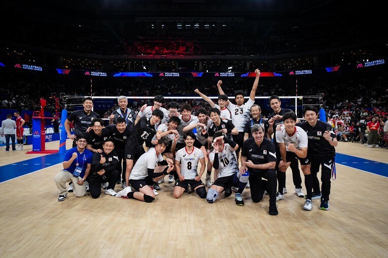 VNLフランス戦　©︎Volleyball World