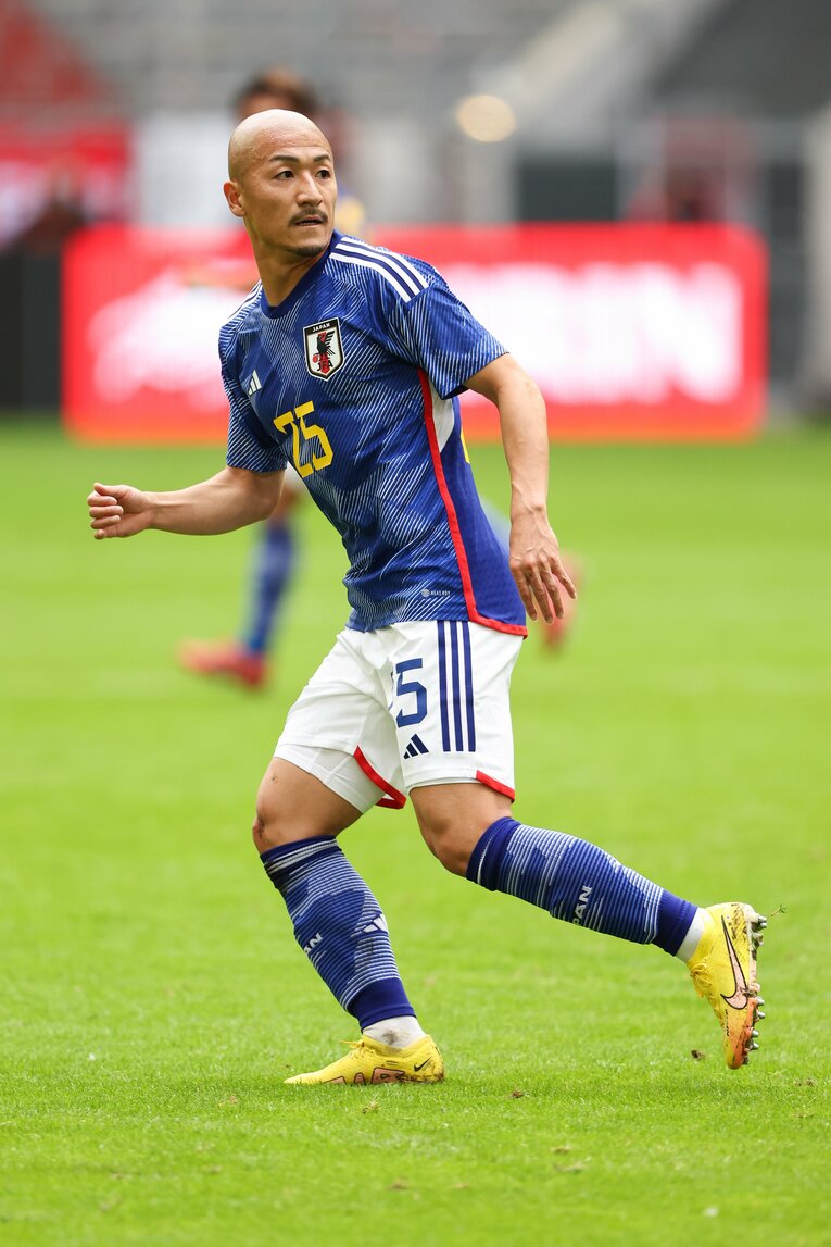 アメリカ戦で先発した前田大然　©Getty Images