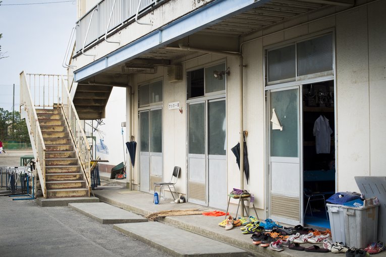 清水東高校サッカー部の部室（2014年撮影）©︎Asami Enomoto