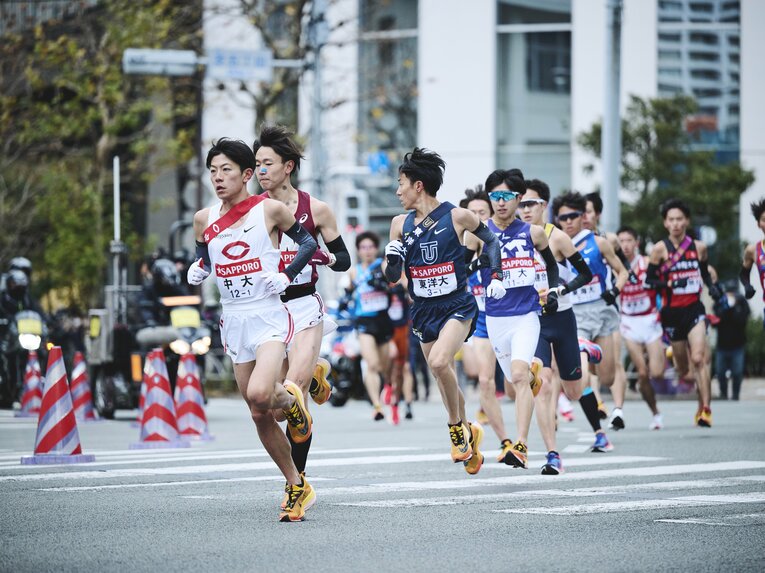今年の箱根駅伝では1区を走った吉居大和（中大）。15年ぶりに1区の区間記録を塗り替えた彼もTTランナーズの卒業生だ　©Yuki Suenaga