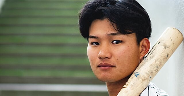 球児　森下翔太選手　Oサイズ 23歳、2年目の大志］森下翔太「世界で通用するバッターに」 - プロ野球