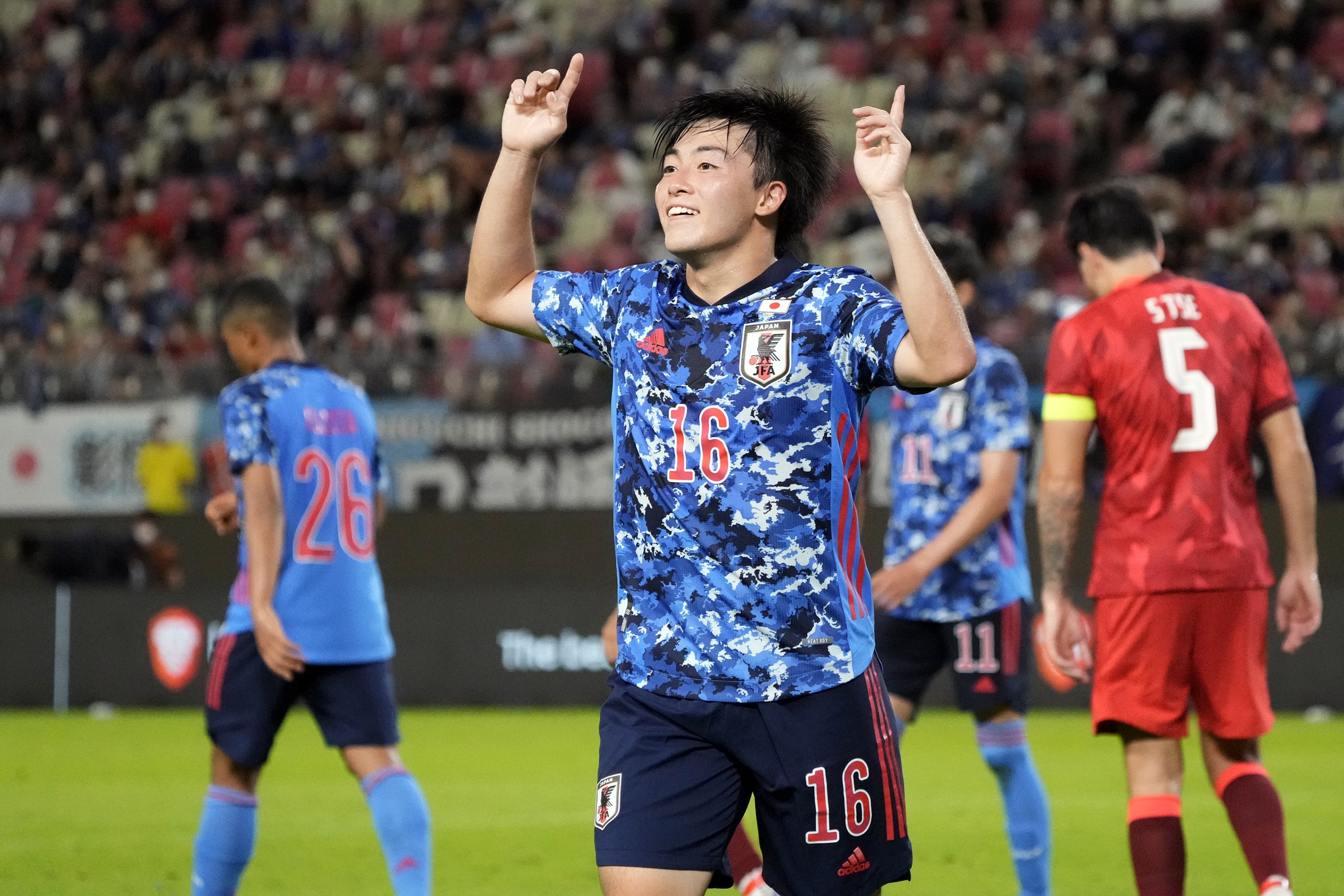 E-1選手権で3ゴール2アシストと躍動し、得点王と大会MVPに輝いた相馬勇紀　©Koji Watanabe/Getty Images