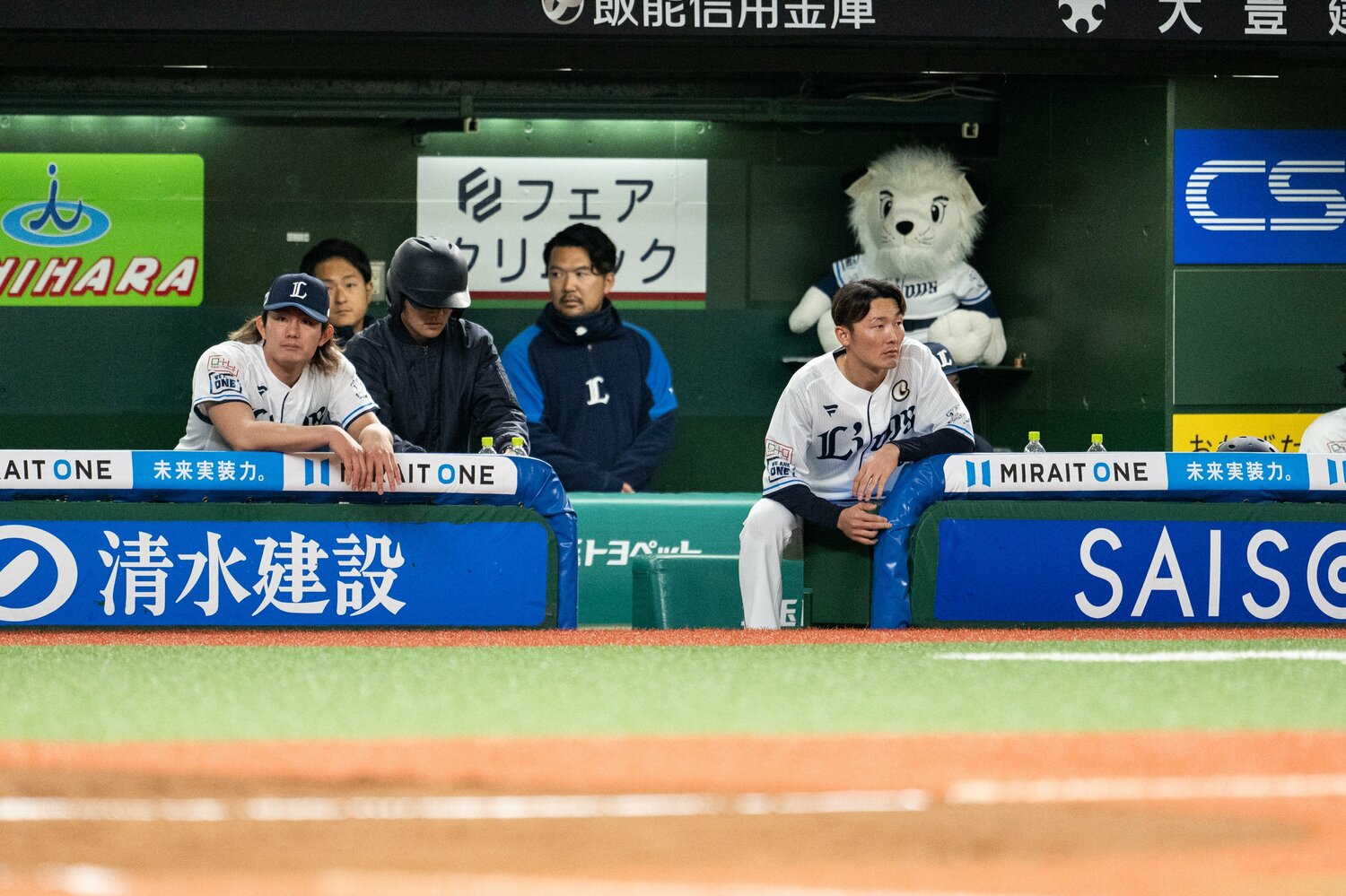 今季、頭角を現した投手の今井達也、そして日本代表ショートの源田壮亮が所属しているが、チームは不振　©Nanae Suzuki