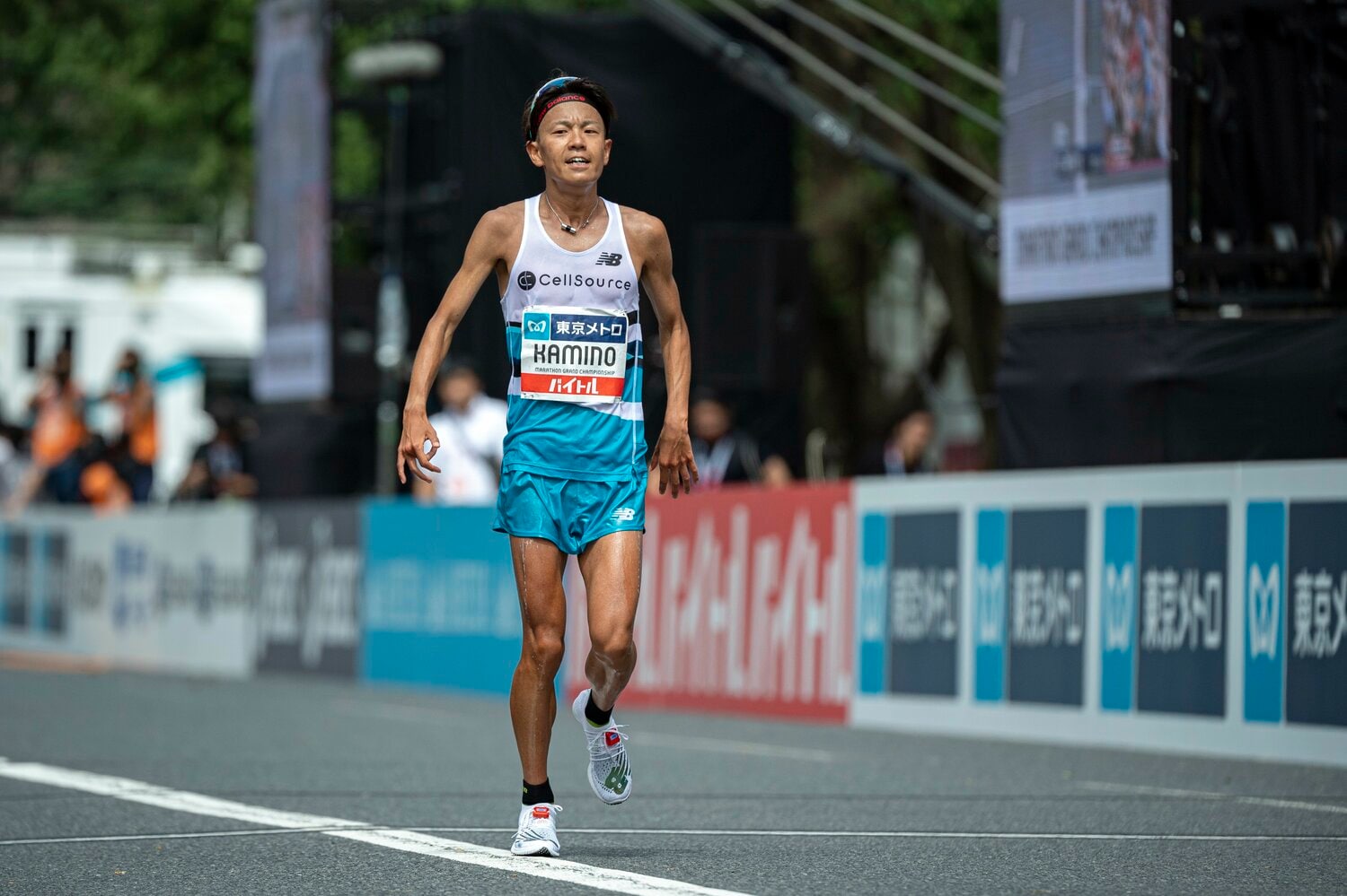 2019年に行われたMGCに出場するも、17位に終わった神野　©BUNGEISHUJU