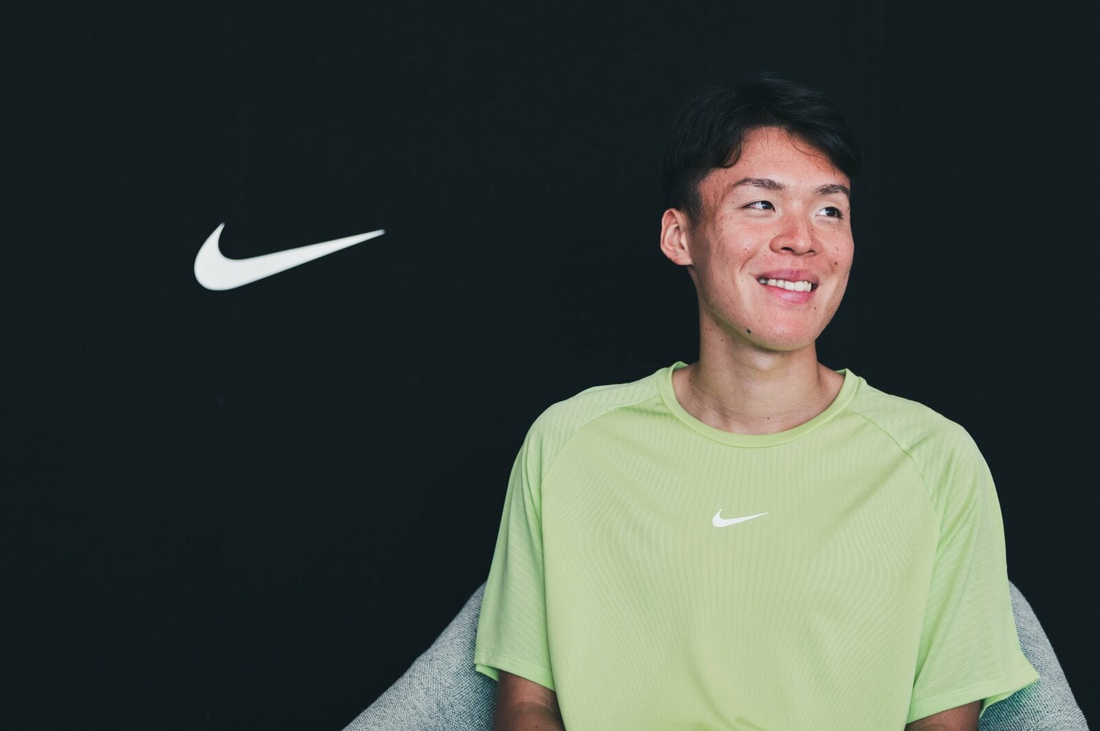 日本選手権の直後、インタビューに応じてくれた photograph by NIKE