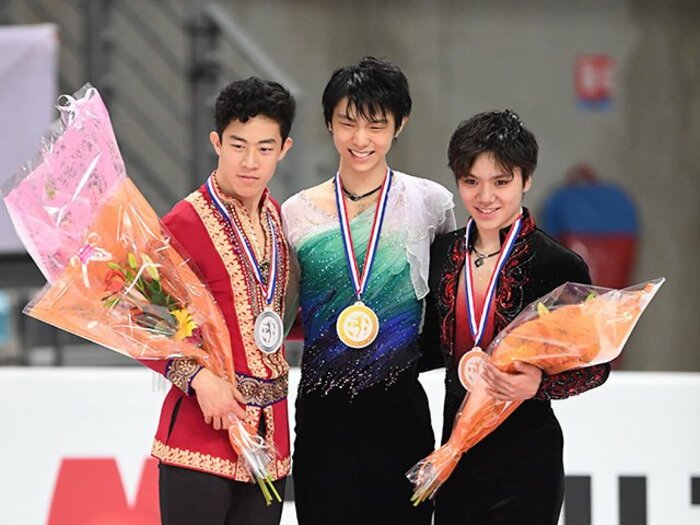 羽生結弦の4回転＆4連覇で新時代に。宇野3位、宮原2位で日本勢の快挙続く。＜Number Web＞ photograph by Asami Enomoto