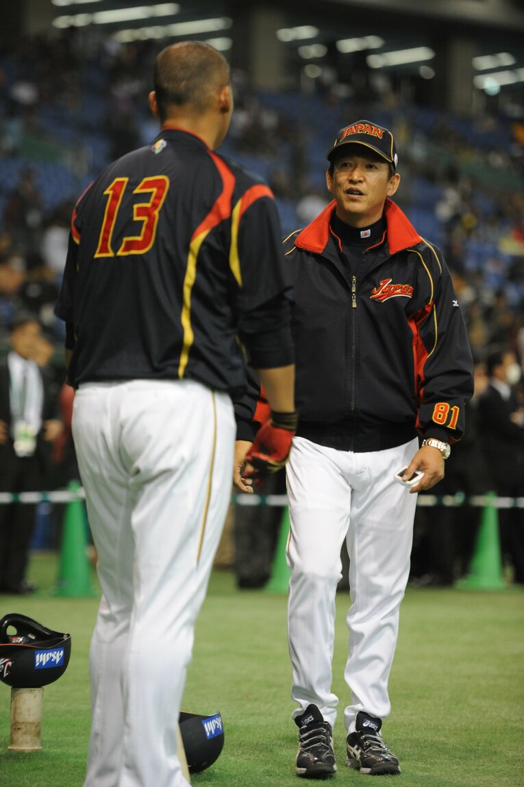 WBC打撃コーチ時（2013年）©Sports Graphic Number