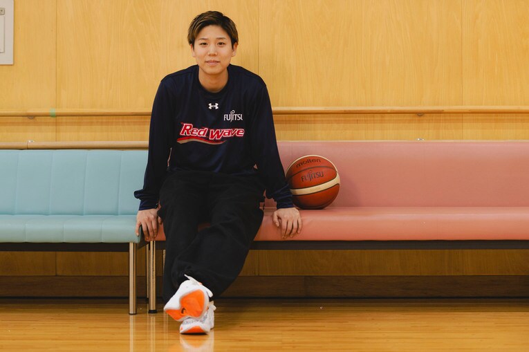 女子バスケ日本代表で富士通レッドウェーブ所属の町田　©Wataru Sato