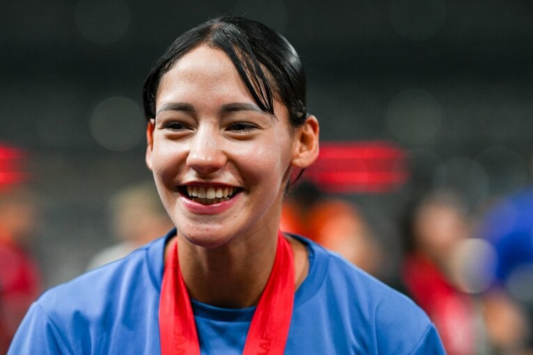 自身初の日本選手権に挑んだ21歳のフロレス・アリエ　©Nanae Suzuki