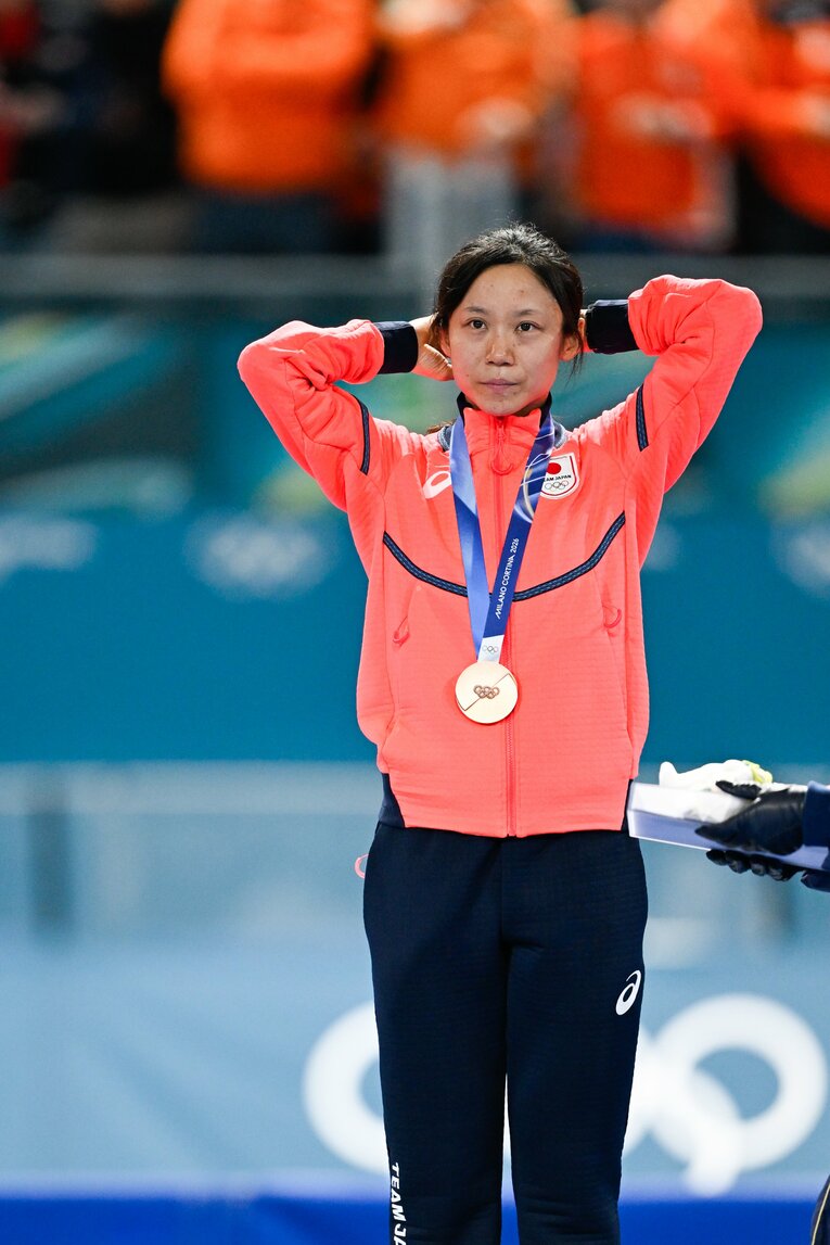 表彰台で「時間差」で悔しさが込み上げてきた　©Asami Enomoto/JMPA