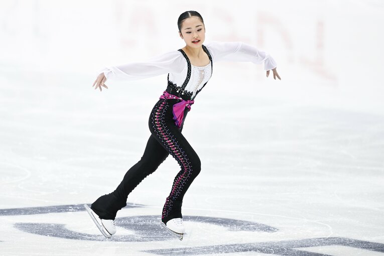 2023年全日本選手権、島田麻央の演技　©︎Asami Enomoto