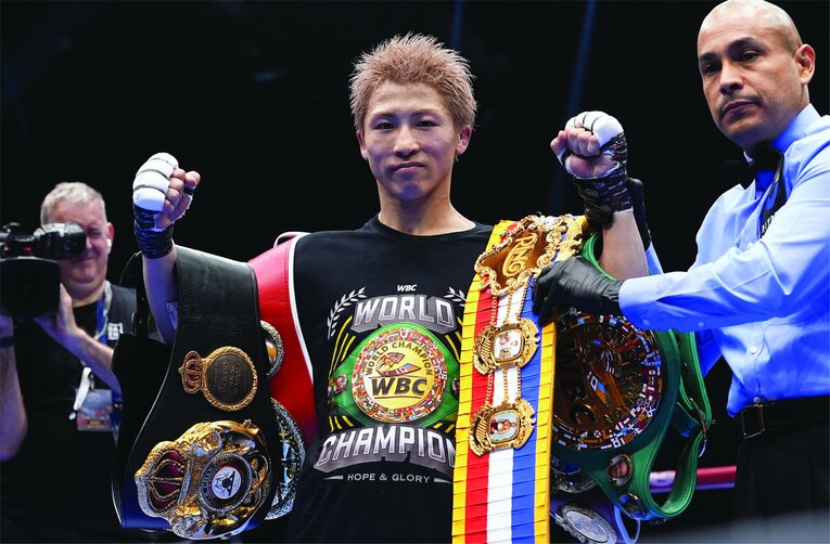 サウジアラビアで年間4度目となる防衛を成功させた井上尚弥　©Naoki Fukuda