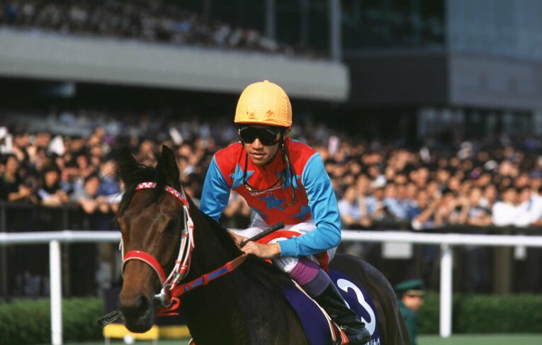 スピードワールドと同世代の名牝・シーキングザパールと武豊　©Tomohiko Hayashi