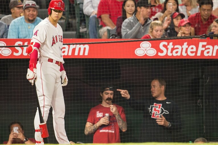 【未公開ショット多数！エンゼルス時代の秘蔵愛されショット】2018年の初々しい大谷（当時24歳／全20枚超）　©Nanae Suzuki