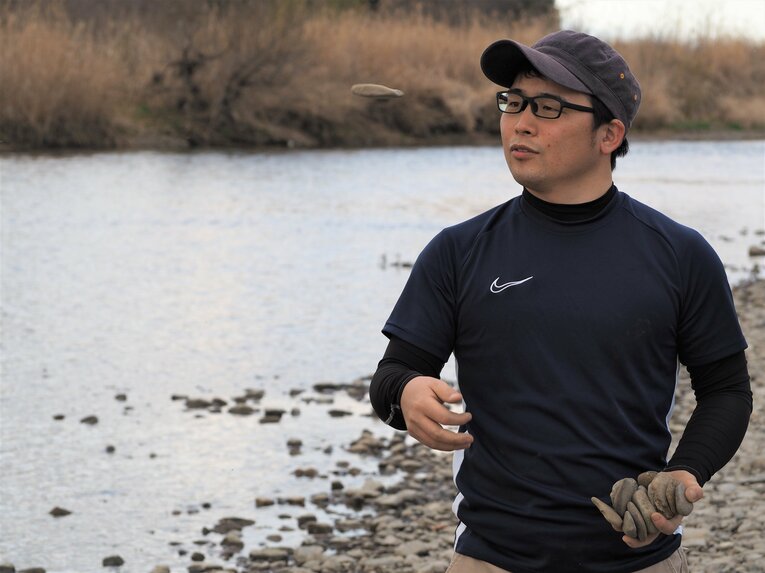 野球部時代に捕手を務めたのも納得の風貌の橋本さん　photograph by Yu Saito