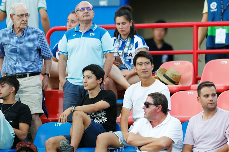 中井卓大も観戦に来ていた