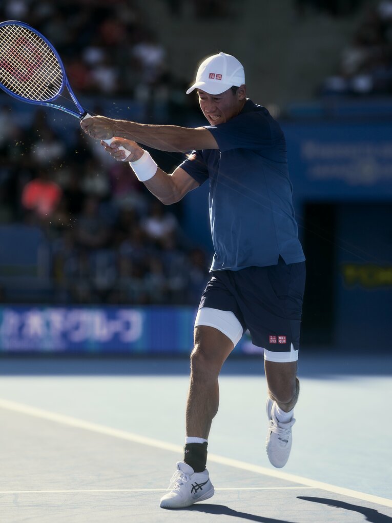 錦織のラストマッチとなったジャパンオープン初戦　©Yuki Suenaga