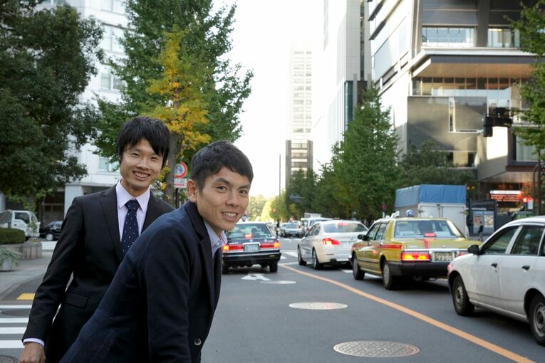 柏原竜二と今井正人 ／ photograph by Atsushi Hashimoto