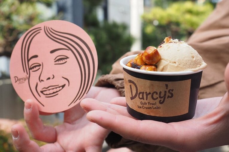 松本薫が作った、渾身のアイス。 ／ photograph by Keigo Amemiya