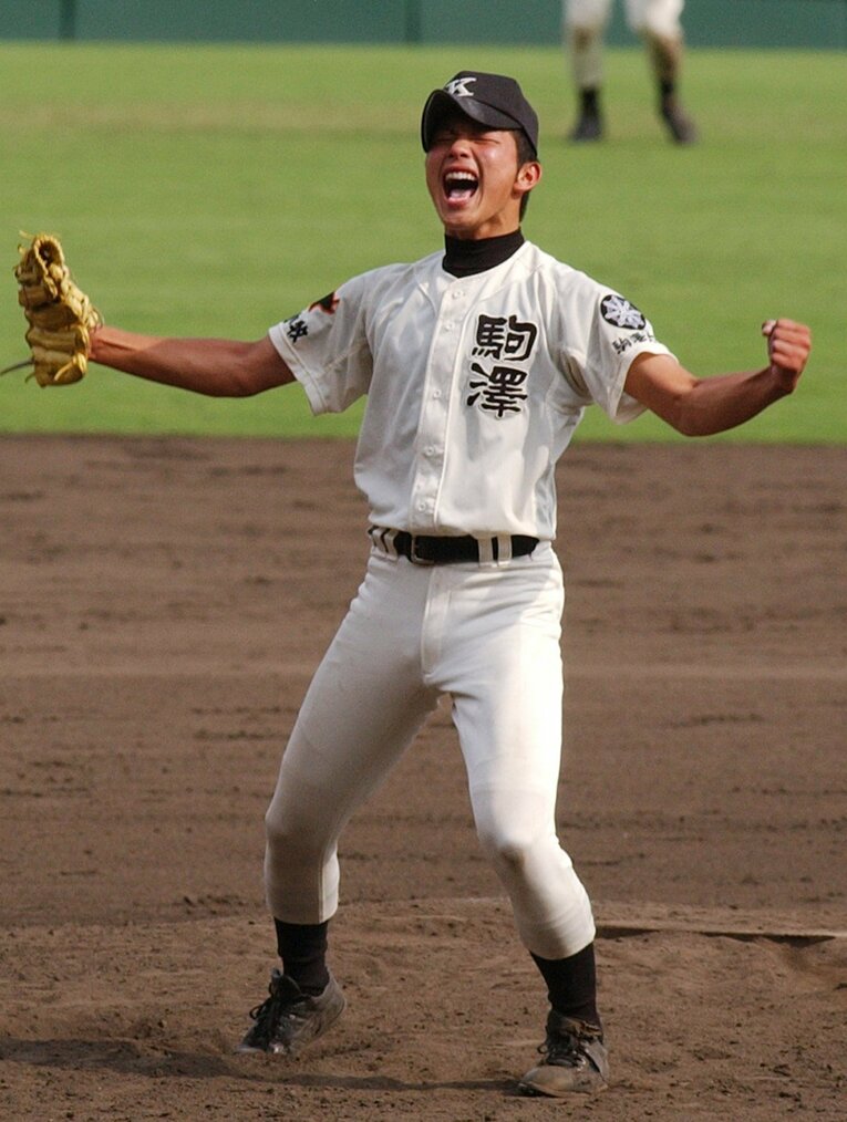 2004年　岩田聖司／駒大苫小牧　©JIJI PRESS