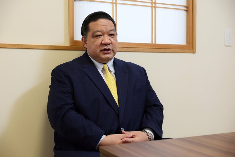 元大関・魁皇の浅香山親方　©Shigeki Yamamoto