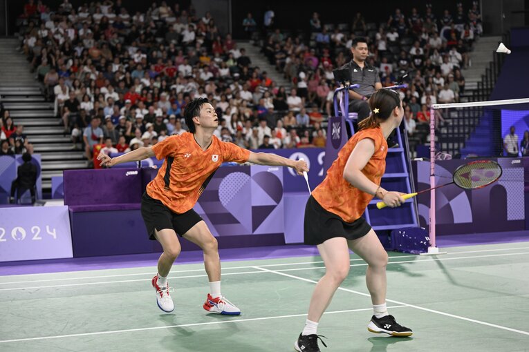 わたがしペア、3位決定戦での熱戦　©Asami Enomoto/JMPA