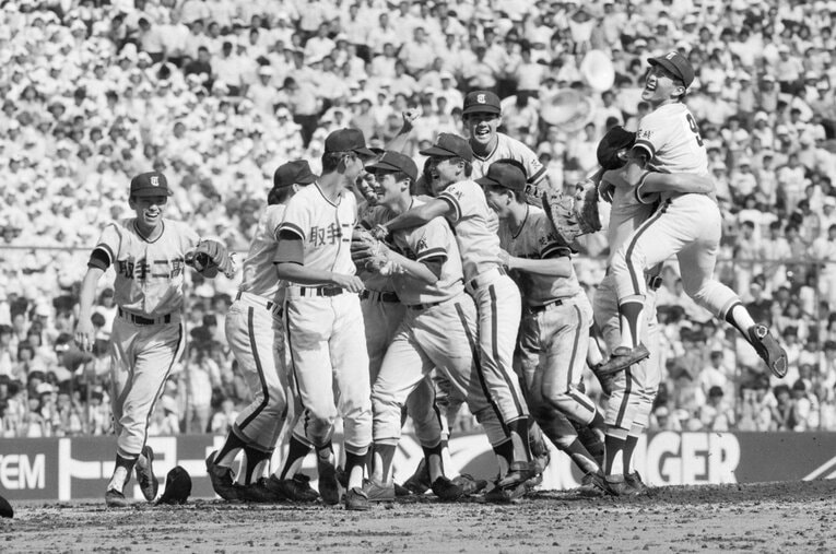 1984年、「KKコンビ」を擁する最強PL学園を破って優勝した取手二高。それ以来41年間、甲子園には無縁な同校を訪ねた　©JIJI PRESS