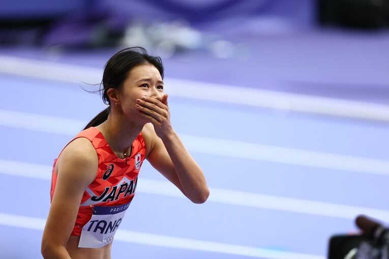 敗者復活戦後の着順確定し、驚きの表情を見せた田中　©Ryosuke Menju/JMPA