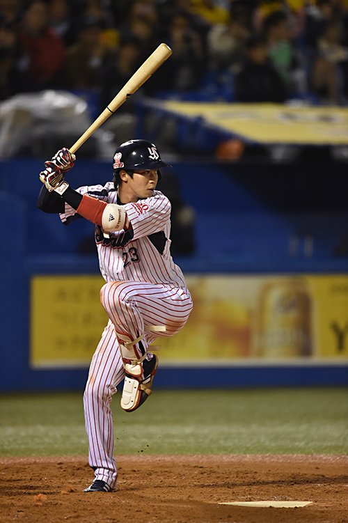 2015年の山田哲人　©Hideki Sugiyama