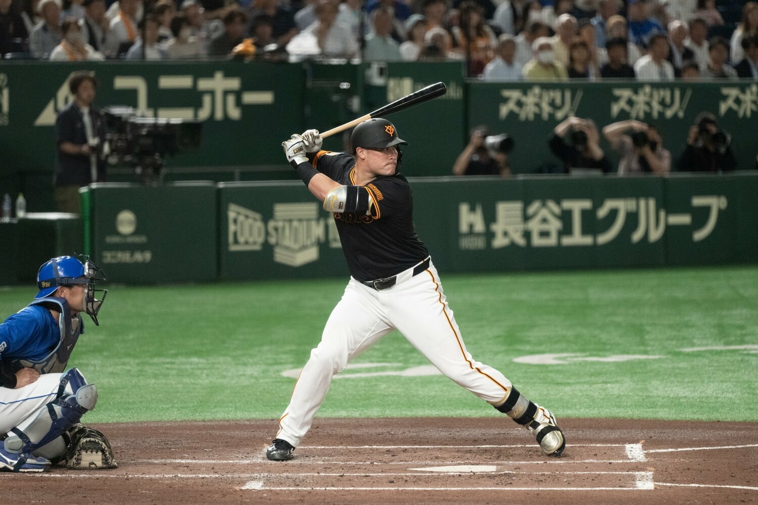 長打力の面で岡本の穴を埋める可能性を秘めるリチャード ©Miki Fukano