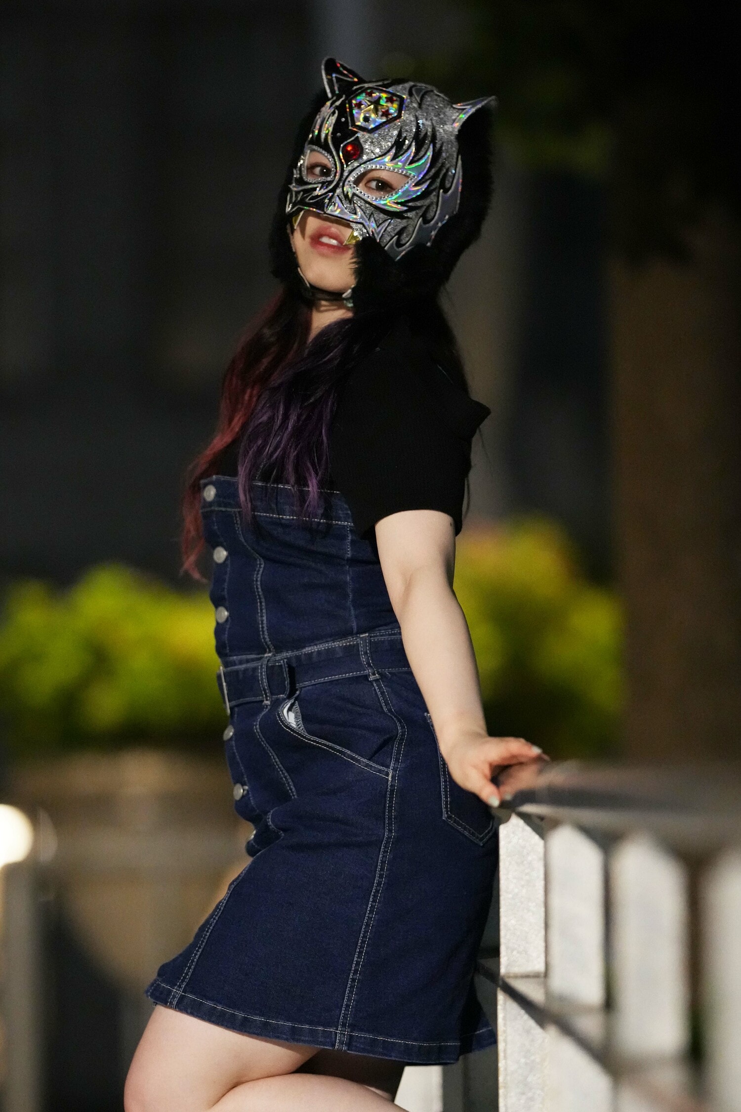 私服姿で取材に応じるキッド