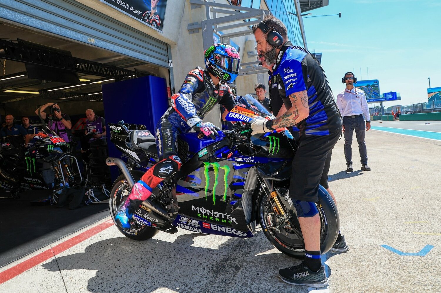 クアルタラロが今シーズン初めてポテンシャルの高さを感じたというYZR-M1。今後さらなる戦闘力向上が見込まれる　©Satoshi Endo