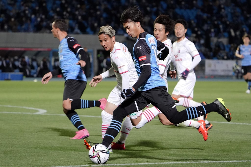 21年3月セレッソ大阪戦での三笘薫　©Getty Images