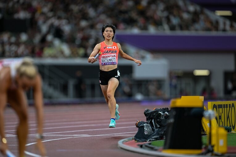 昨年9月の東京世界陸上では混合1600mリレーで8位入賞の立役者に　©Nanae Suzuki