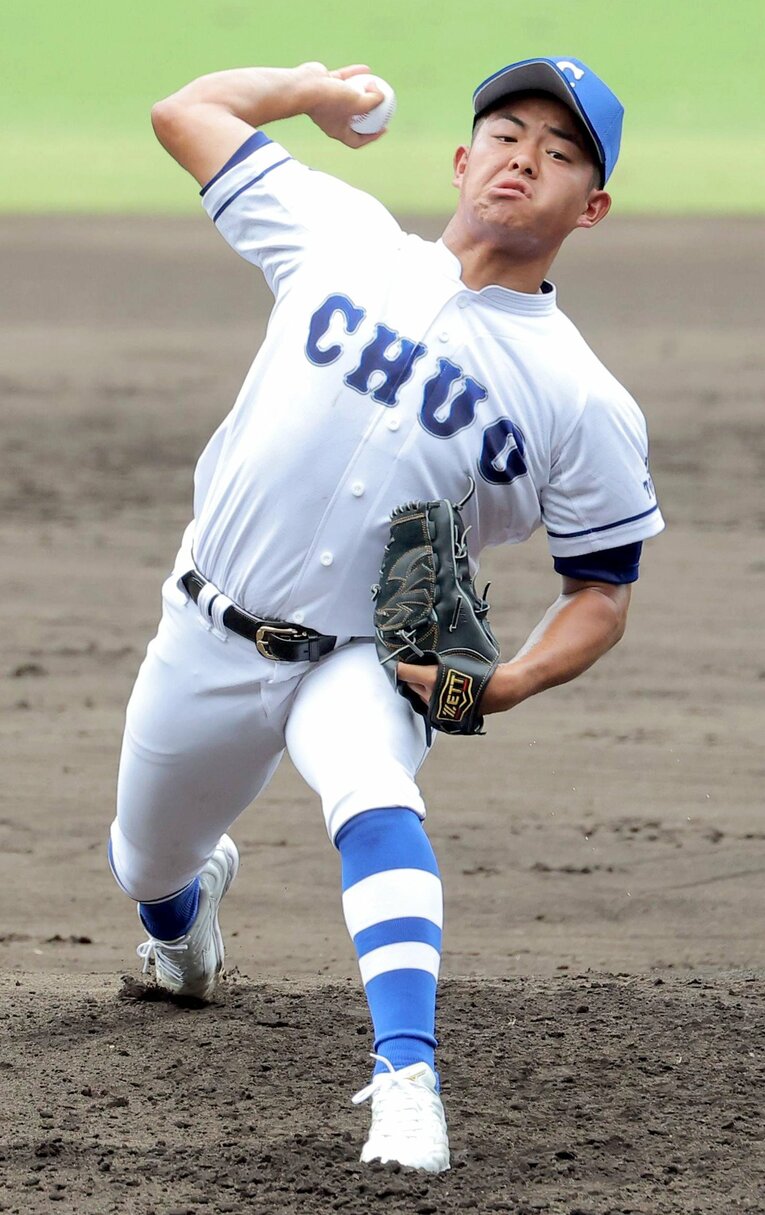 豊橋中央のエース・高橋大喜地　©スポーツ報知／AFLO