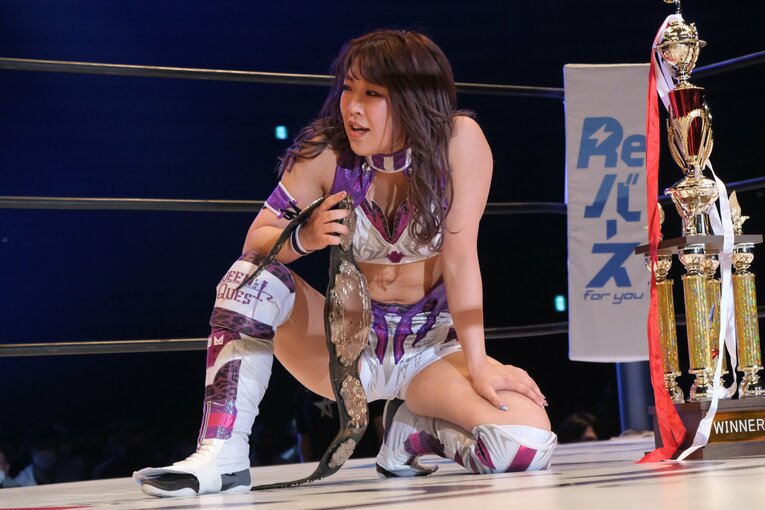 王者・AZMが「天才」と断言し溺愛する駿河メイ、その真の凄さとは？ ハイスピード王座戦で敗北もスターダムファンが熱狂した理由(41)