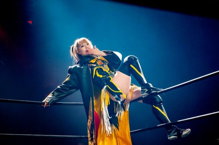 ロープ上での“グラビアポーズ”にもこだわりがあるという　©本人提供