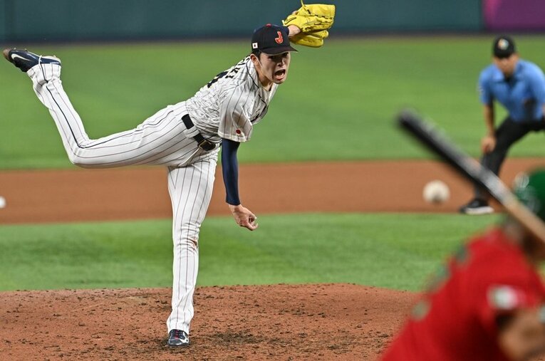 WBCメキシコ戦での佐々木朗希。持っているポテンシャルは超特大なだけに……。 ／ photograph by Naoya Sanuki