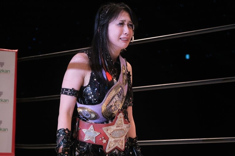 渡辺桃に勝利後、上谷は涙を隠さなかった