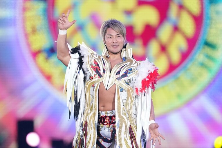 最後の入場になった棚橋弘至　©Essei Hara